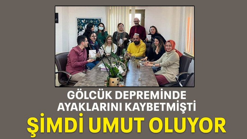 Gölcük depreminde ayaklarını kaybetmişti şimdi umut oluyor